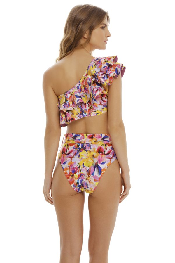 SWIM FESTIVAL ONE SHOULDER RUFFLE TOP - Image 2
