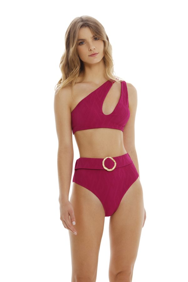 MY TREASURES ONE SHOULDER CUT OUT BIKINI