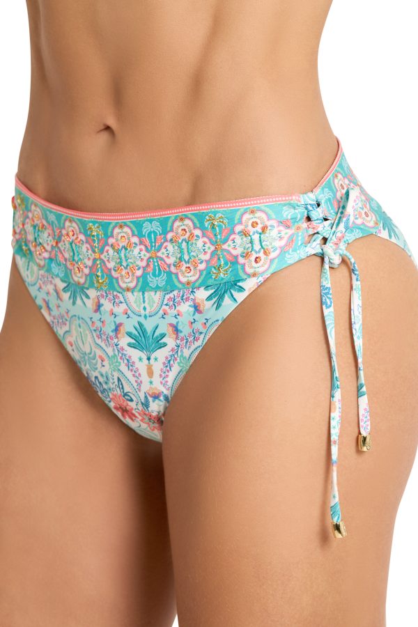 Bikini Ots Triangle Top, Tie Side Hipster Bottom - Image 3