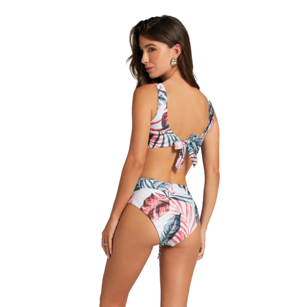 TIE FRONT BRALETTE/BELTED HIGH WAISTED BOTTOM - Image 3