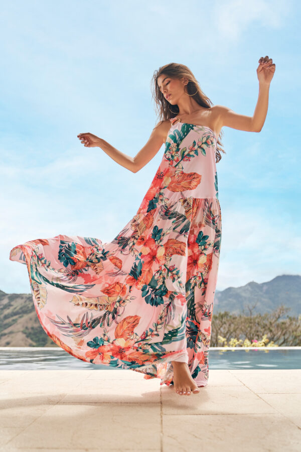 ONE SHOULDER MAXI DRESS - Image 2